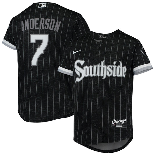 Youth Tim Anderson Chicago White Sox Nike Black City Connect Replica Jersey