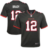 Youth Tampa Bay Buccaneers Tom Brady Nike Pewter Alternate Game Jersey - Pro Jersey Sports