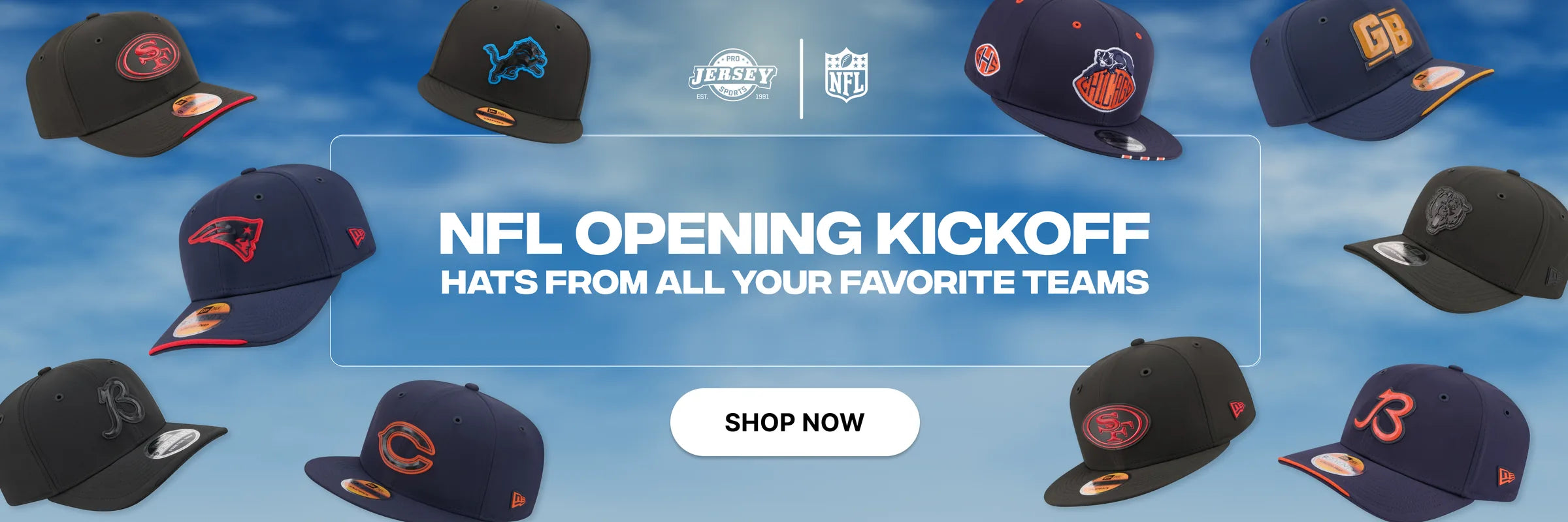 NFL Opening Kickoff: hats from all your favorite teams